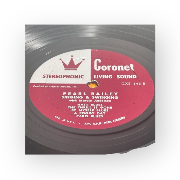 Vintage Vinyl: Pearl Bailey 𖦹 Singing & Swinging 𖦹 Coronet Records 𖦹 Jazz 1962 - Picture 7 of 13